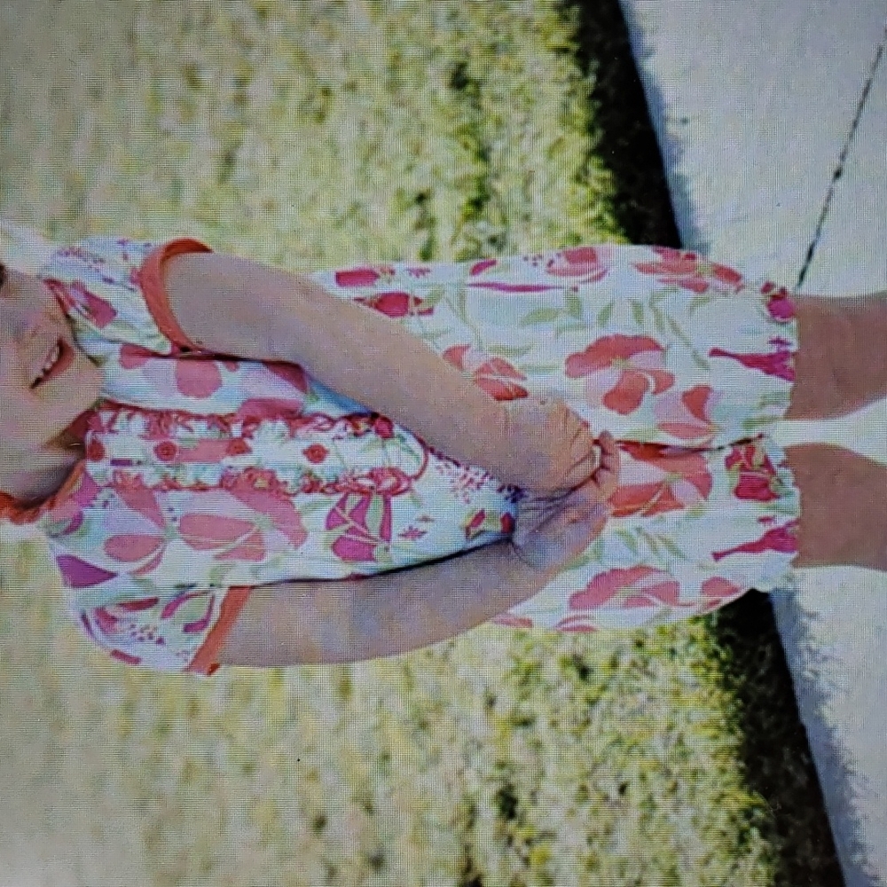 Ruffle Butts Sweet Stems Bubble Romper Sz 6-12M